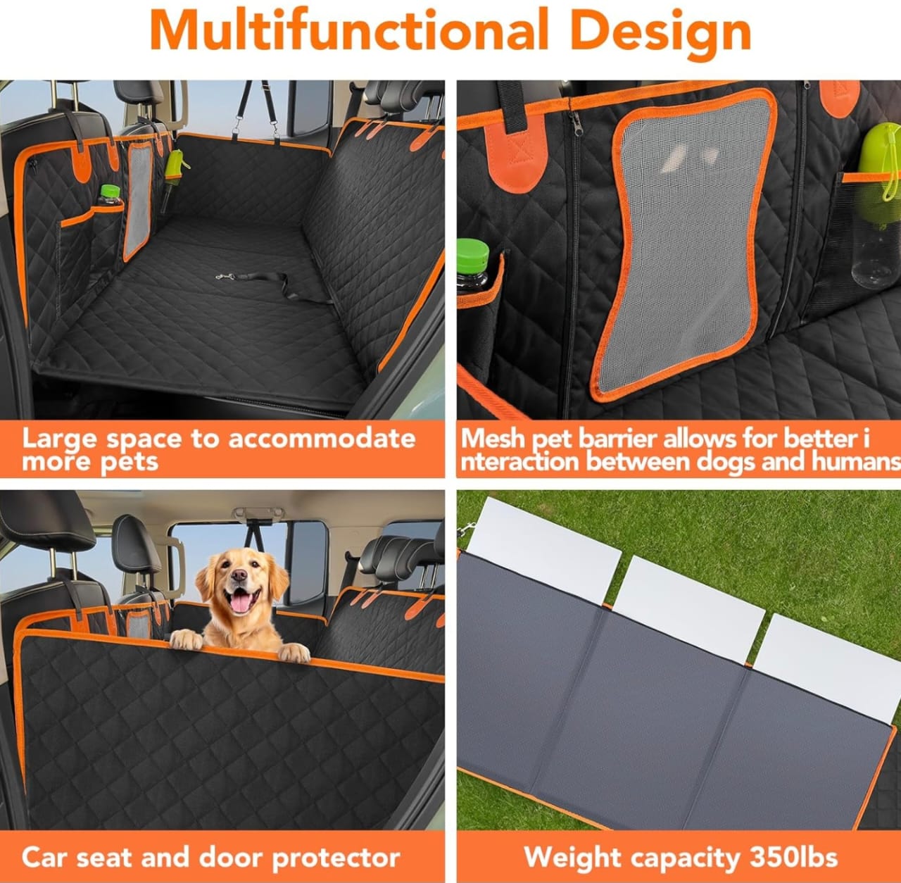 Protector Funda Cubre Asiento Auto  Mascotas Perros y Gatos