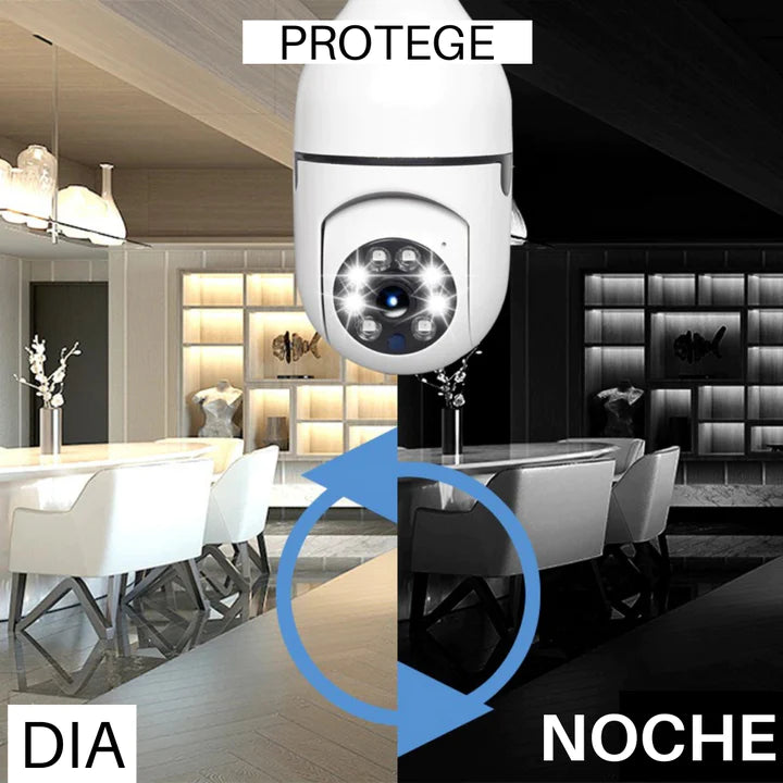 Camara de Seguridad Foco -WIFI IP